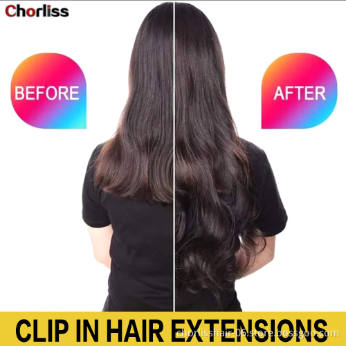 22inch Natural  Hairpiece Body Wave curly hair Synthetic High Temperature Fiber Ombre Clip In Hair Extension synthetic wig